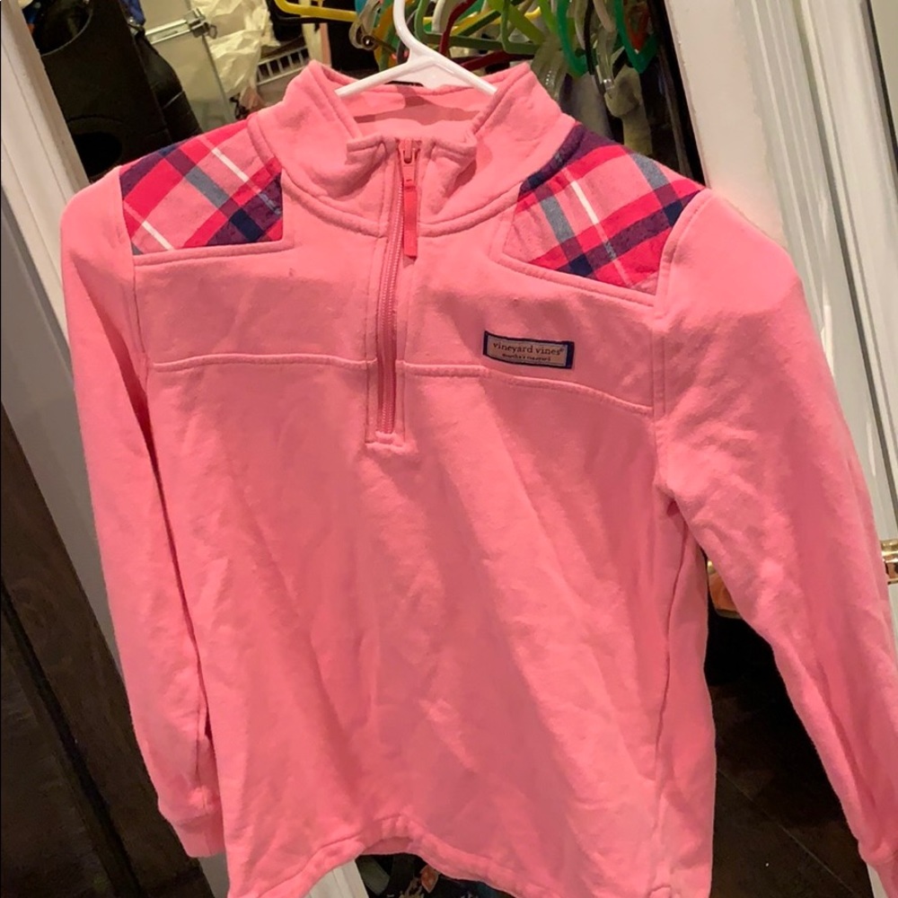 vineyard vines long sleeve pink shirt